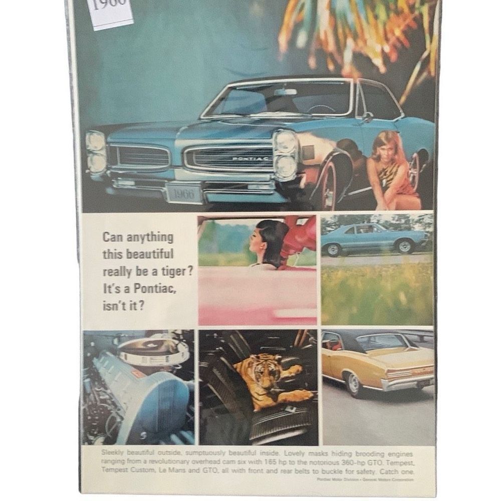 Vintage 1966 Pontiac Can Anything This Beautiful Ad Advertisements